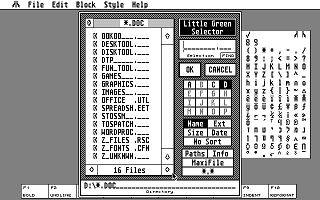 Little Green Selector (The) atari screenshot